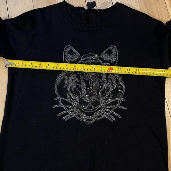 French Connection tiger embellished sweater - Picture 6 of 9